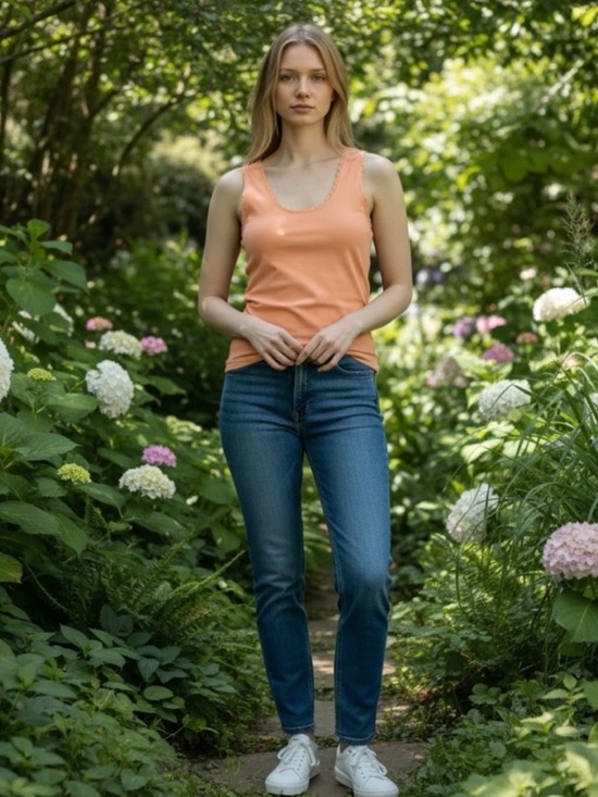 Kathleen Kirkwood Tops - Kathleen Kirkwood Apricot Undercover Agent Sleeveless Tank Top     size XS NWOT